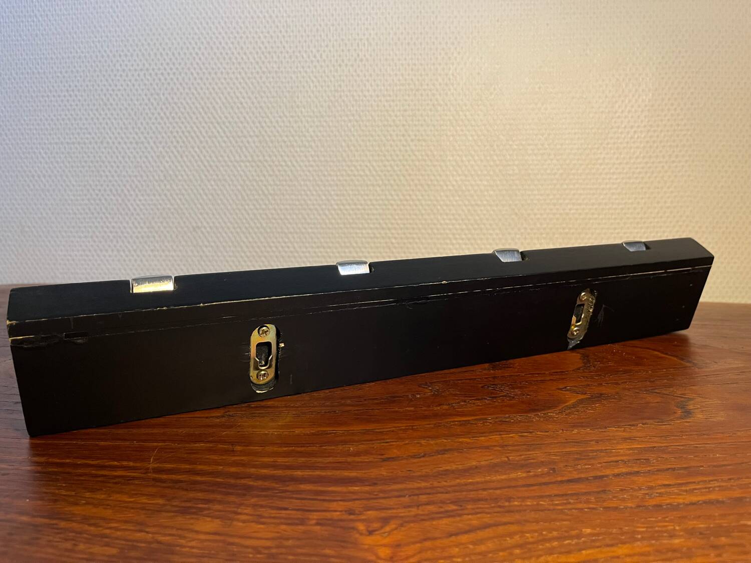 Designer metal and wood wall coat rack