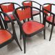 Set of 6 Baumann Diese armchairs, designed by Pagnon Pelhaître