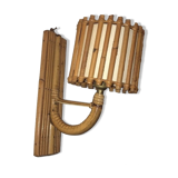Vintage rattan wall lamp