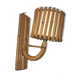 Vintage rattan wall lamp