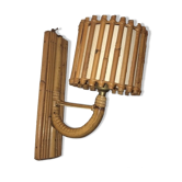 Vintage rattan wall lamp