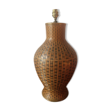 Vintage wicker lamp foot