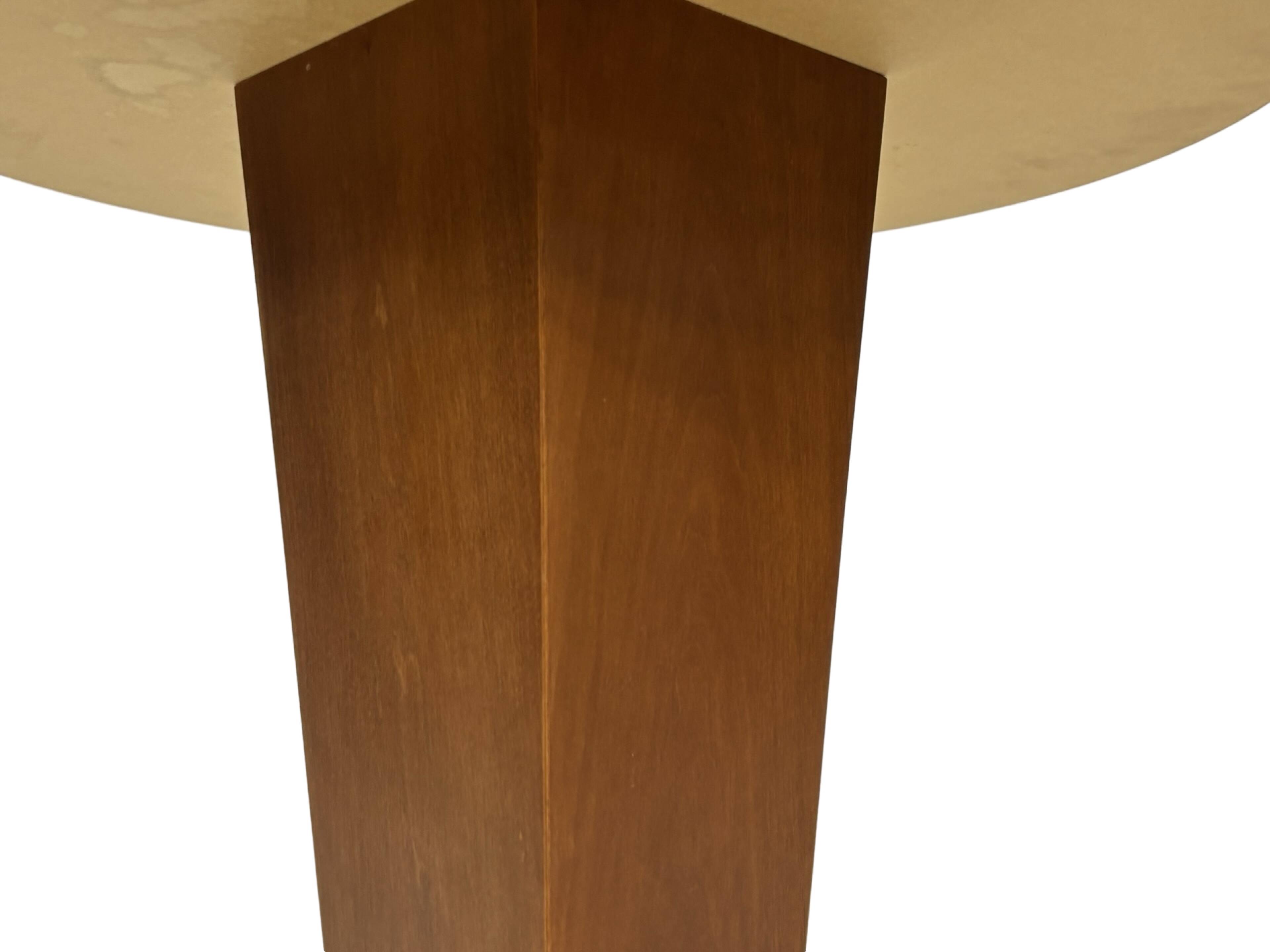 Vintage side table art deco style 80s wood minimalist design