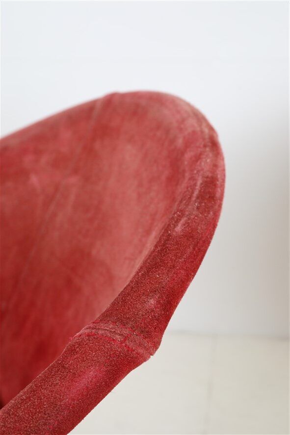 Set of 2 Lusch Balloon Chairs / suede armchairs / cocktail chairs / Mid Century Modern Design / 1960s