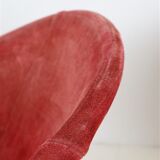 Set of 2 Lusch Balloon Chairs / suede armchairs / cocktail chairs / Mid Century Modern Design / 1960s