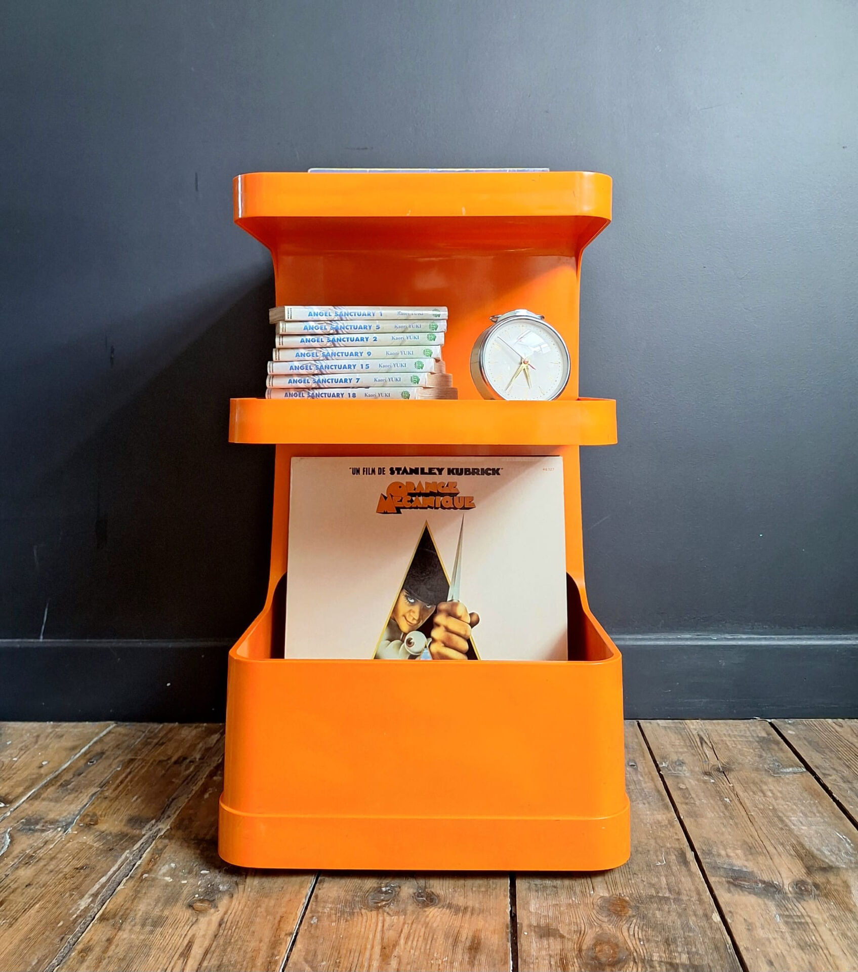 Flair side table for Prisunic by Marc Held, vintage bedside table.