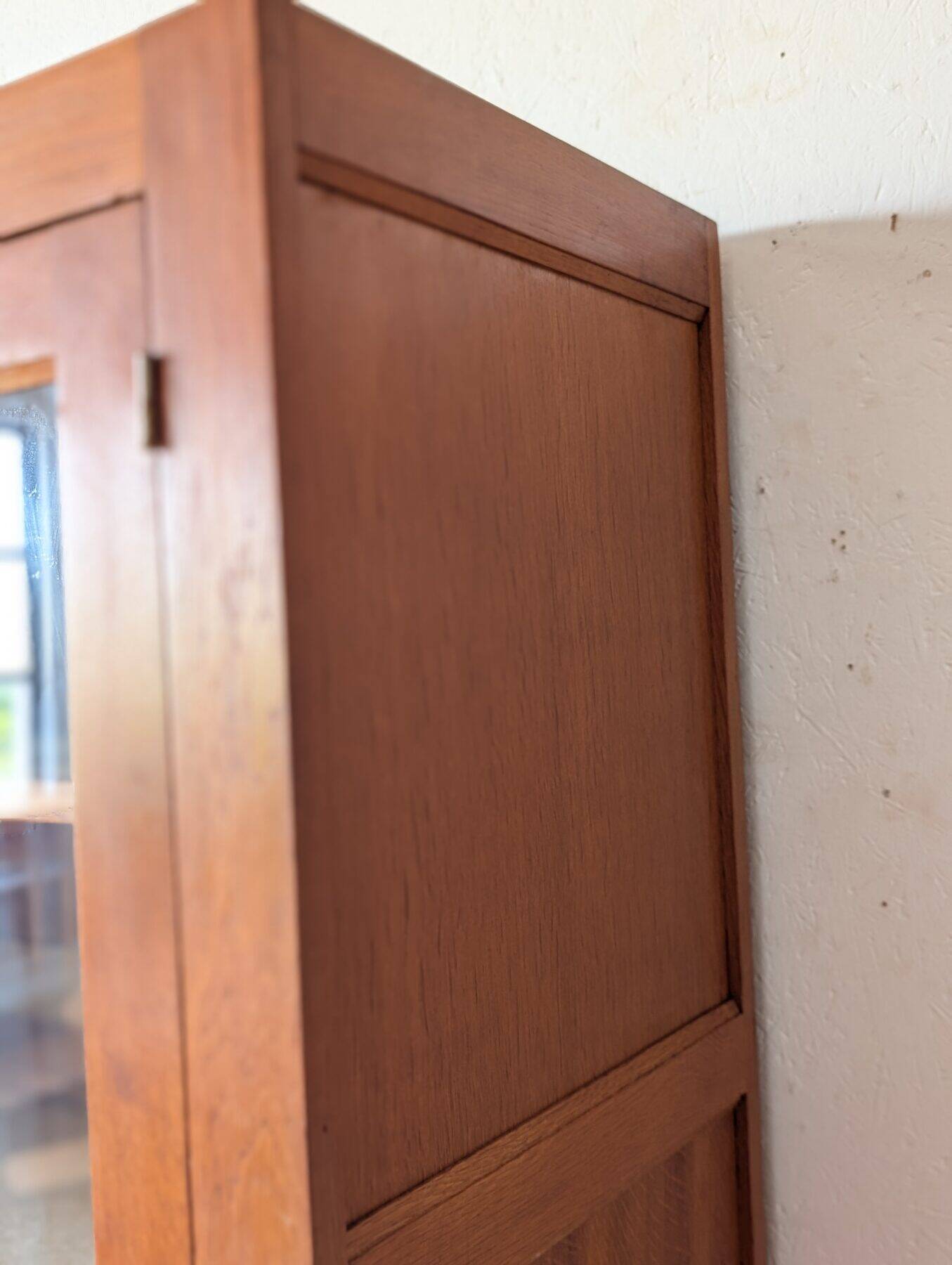 1950s/60s beech school display cabinet