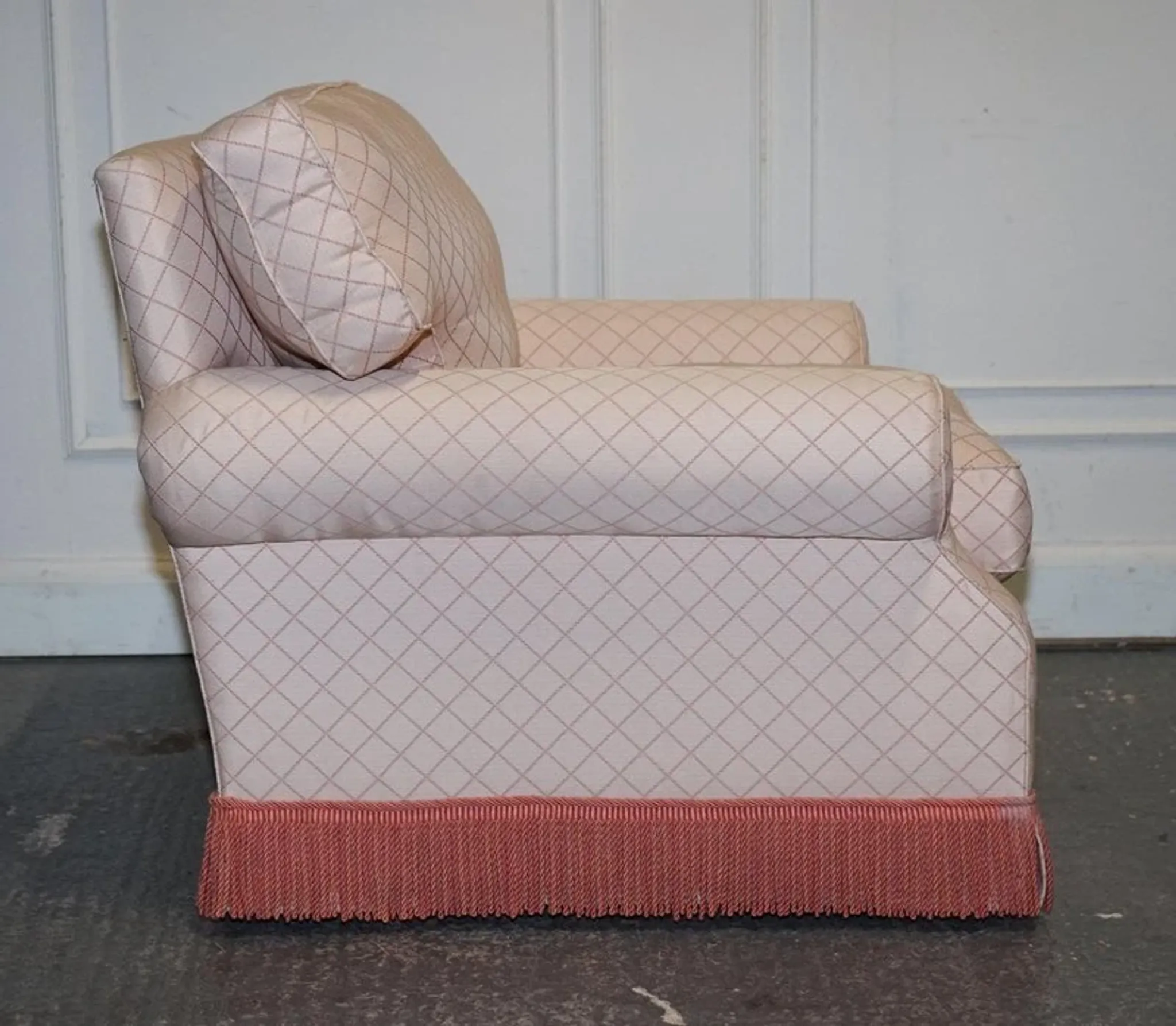 Country House Armchair and Ottoman Set, England