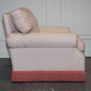 Country House Armchair and Ottoman Set, England