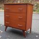 Commode vintage bois exotique