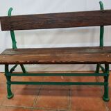 Cast iron and wooden garden bench