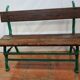 Cast iron and wooden garden bench