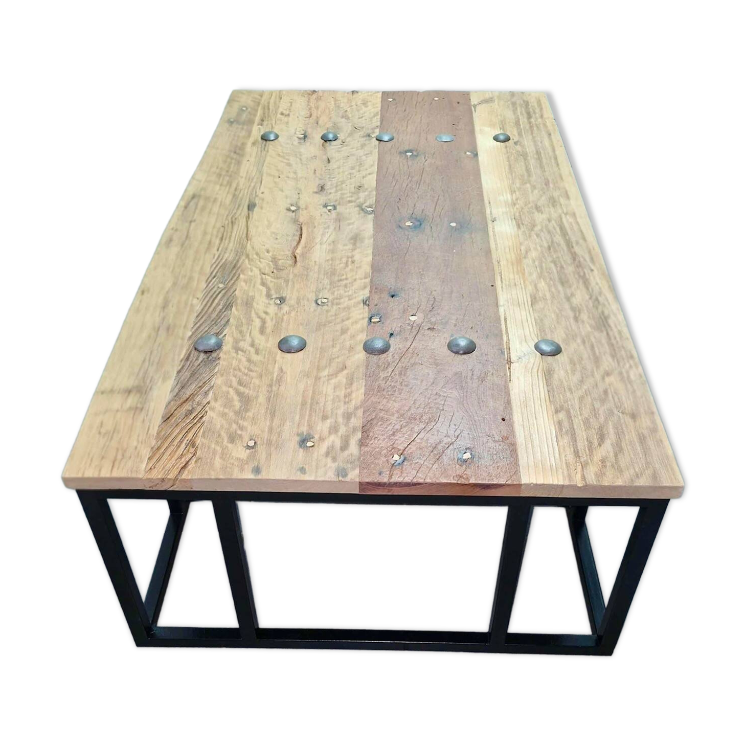 Richmond Interiors Coffee Table – Elm Wood & Metal