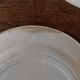 Série de huit assiettes plates terre de fer Géon Rouard décor Lille années