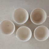 Set of five Digoin Sarreguemines cups