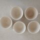 Lot de cinq tasses Digoin Sarreguemines