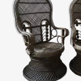 Emmanuelle armchair in rattan, 1970