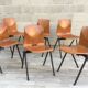 Ensemble de 6 chaises industrielles Galvanitas S30