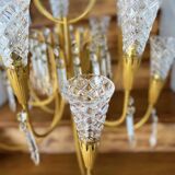 Vintage crystal pendant chandelier