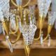 Vintage crystal pendant chandelier