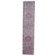 1970s Turkish Handmade Geometric Pink Wool Runner Rug 80x387