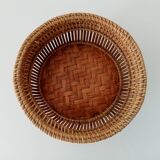 Vintage rattan basket