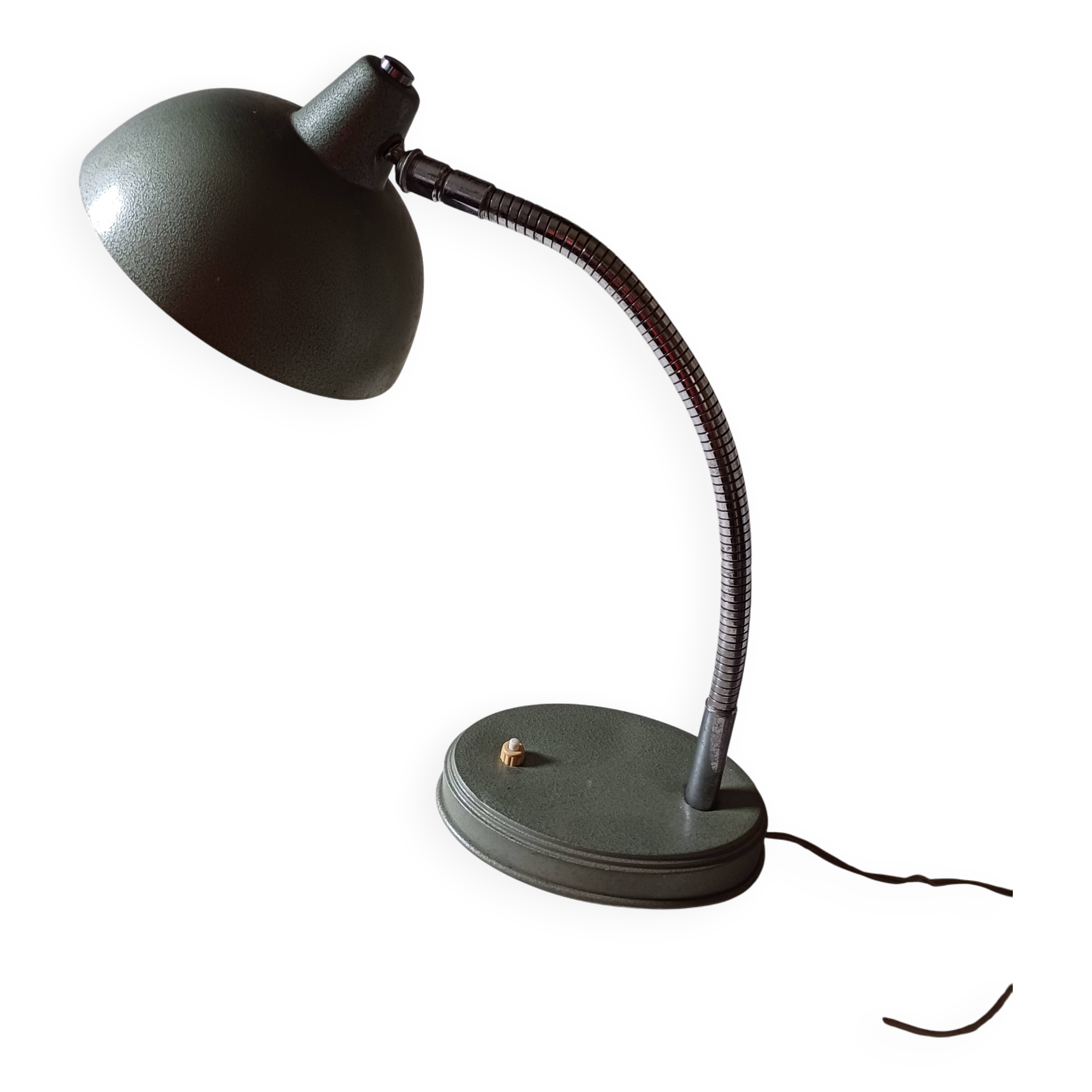 60s Green Metallic Lamp