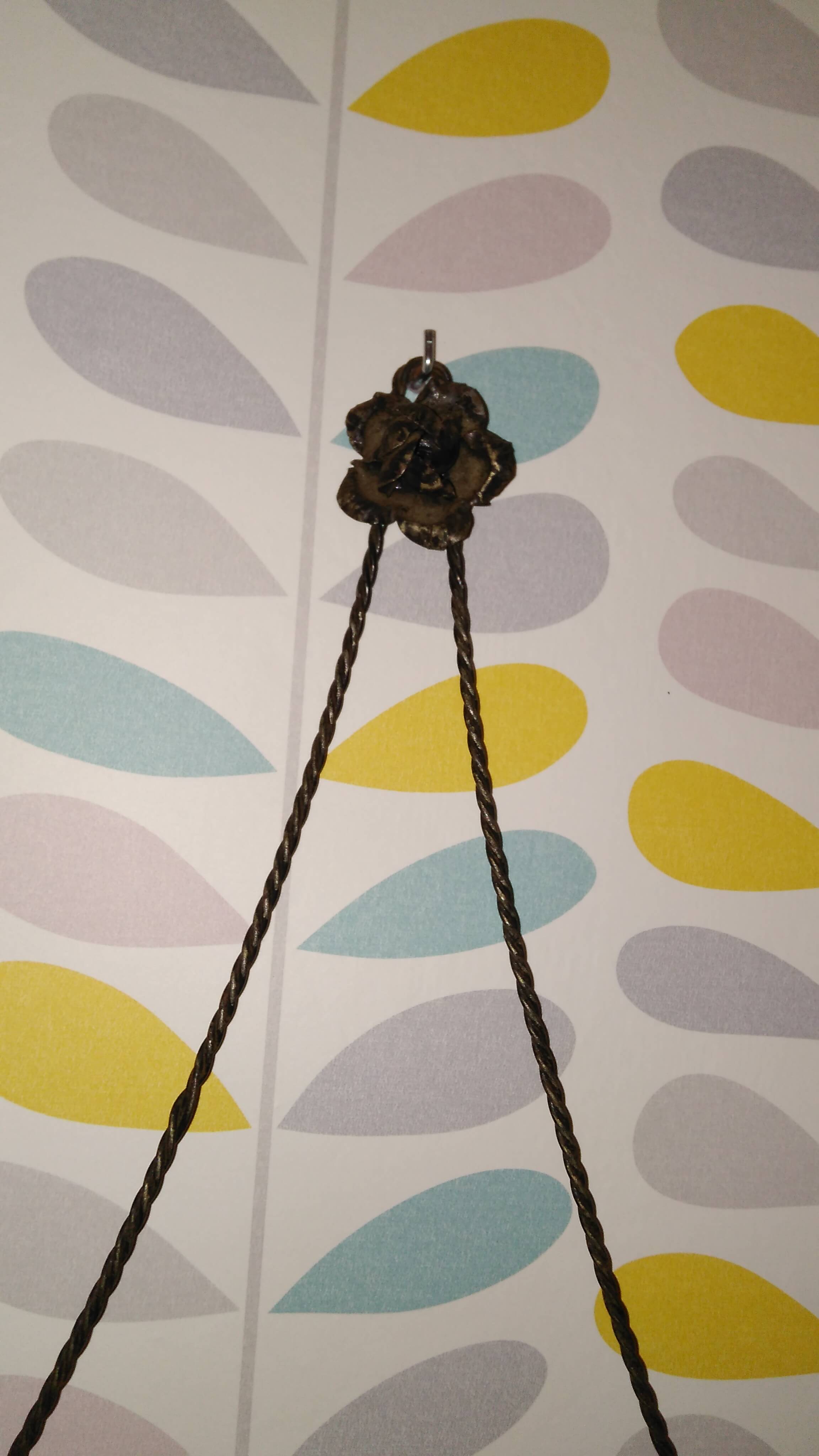 Mirror bevelled iron decorated roses 42x61cm