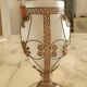 Vase verre et laiton