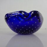 Blue Sommerso Murano Glass Ashtray, Italy, 1960s