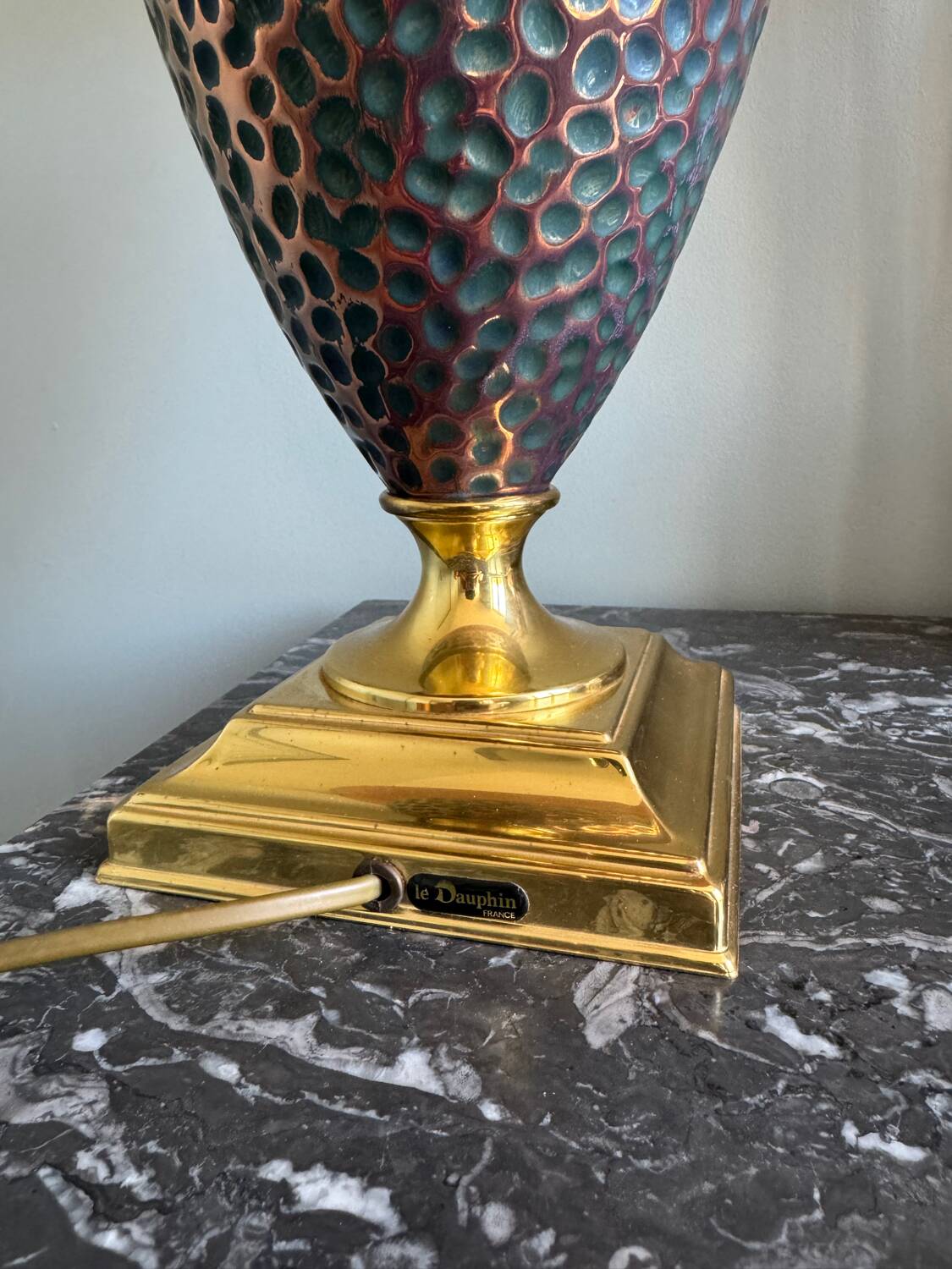 Lampe de table de maison Le Dauphin, années 1970