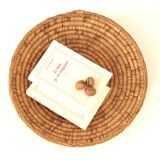 Braided round basket or wall decoration, 70s