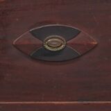 Swedish rustic farmhouse folk art blanket chest 1845