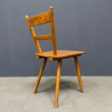 Set of eight german stick chairs from the 1950