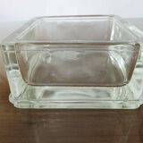 Glass paving ashtray signed lumax 40s 50