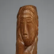 Large-scale figurative oak sculpture, Belgium, 1970s