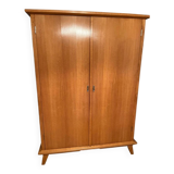 Light oak veneered wardrobe