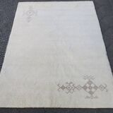Mid century Moroccan hand-knotted wool Beni-Ourain carpet 230cm x 330cm