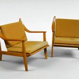 Pair of Scandinavian armchairs - Vintage circa 1960