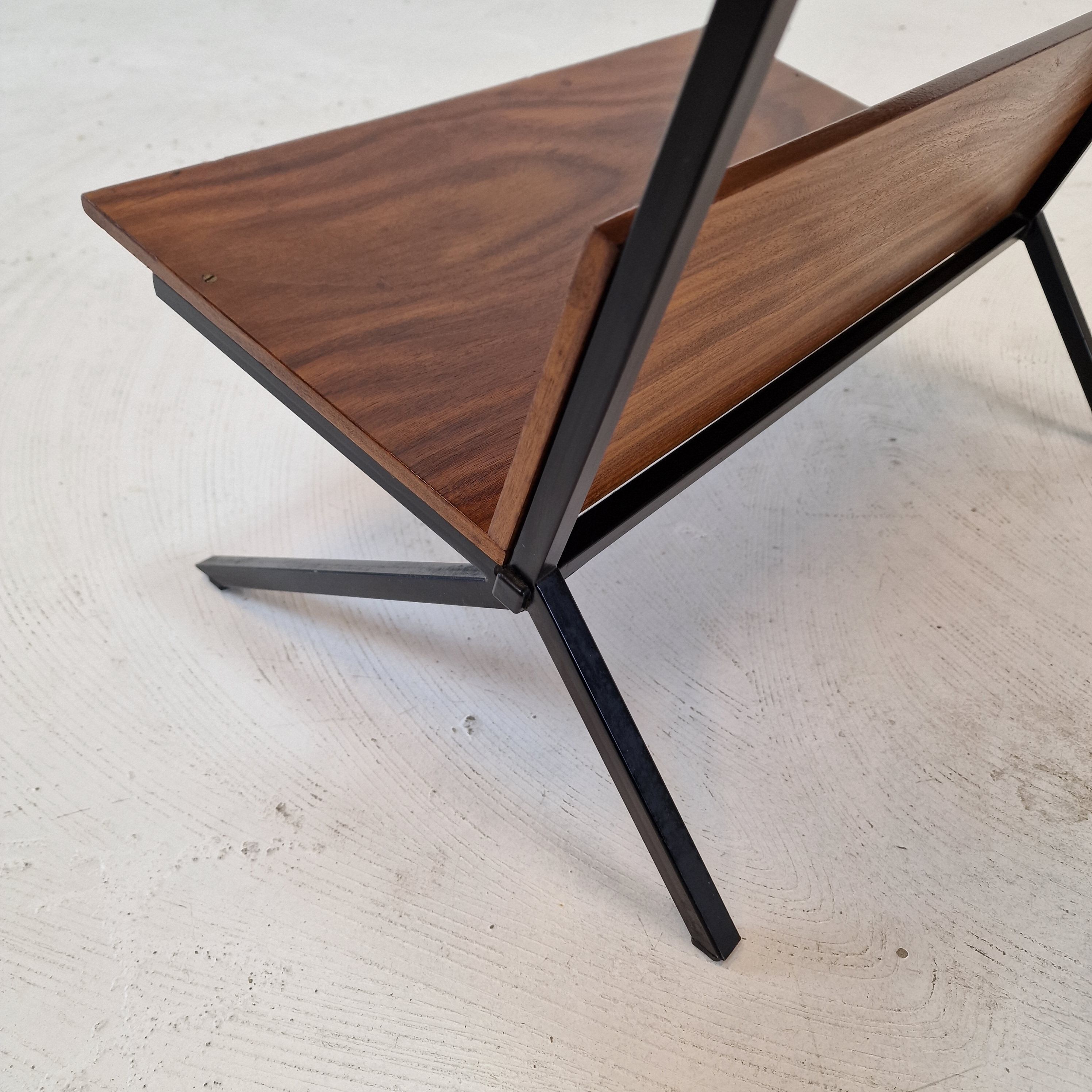 Mid century dutch side table or magazine rack, 1960's