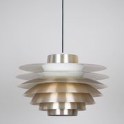 Lampe suspendue vintage danoise Verona par Svend Middelboe, Lyfa, 1962
