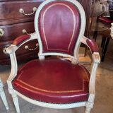 Pair of cabriolet armchairs