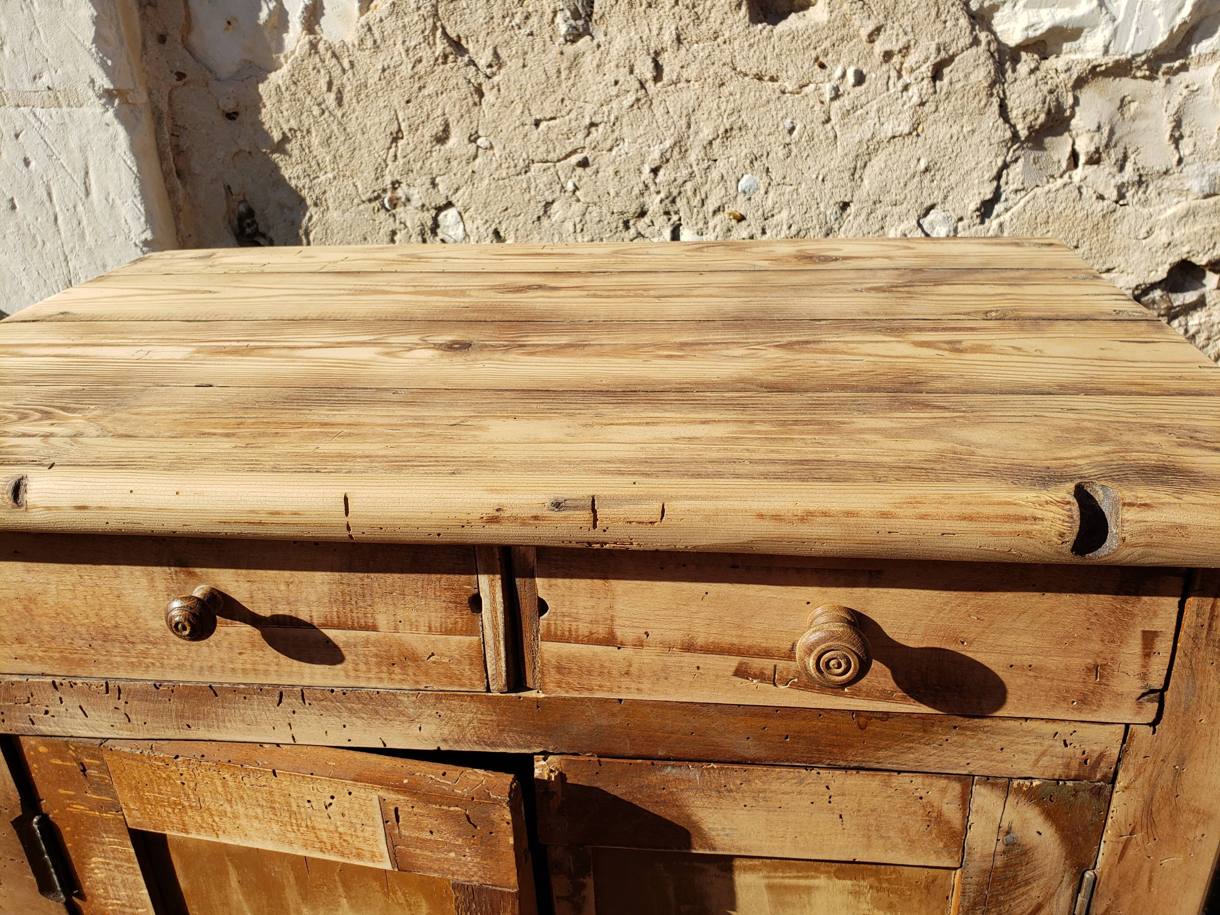 Parisian buffet patina old "Aveyron"