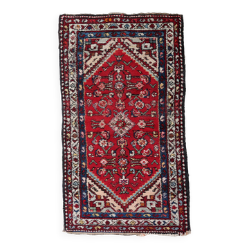 Tapis vintage du Moyen-Orient Malayer fait main en laine – 78 x 151 cm 1970