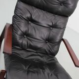 Rocking-chair scandinave Siesta de Ingmar Relling et son ottoman