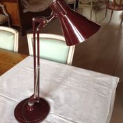 Vintage desk lamp, orientable, burgundy, 70s, brand AIRIMIA