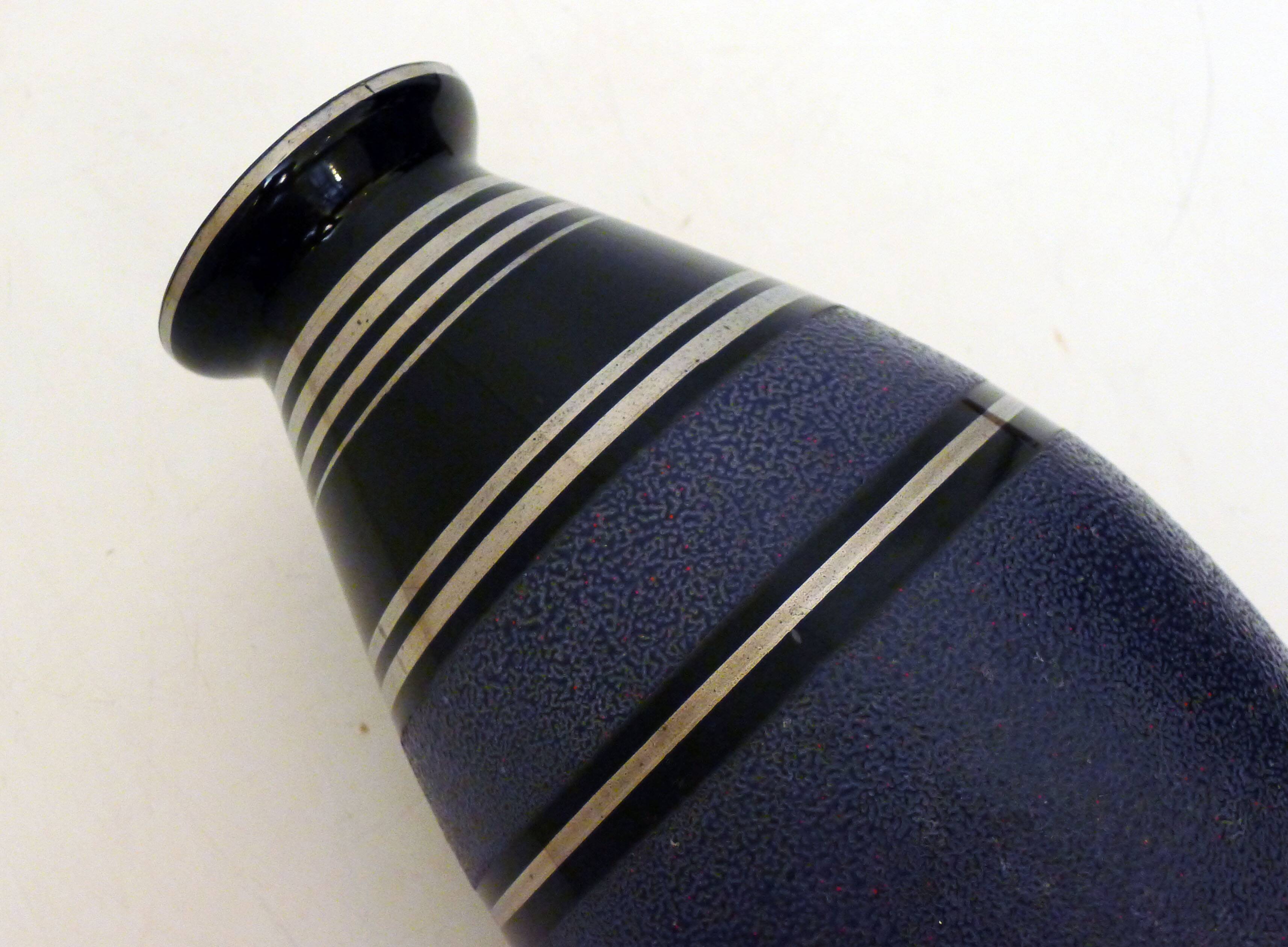 Vase art déco en verre Belgique
