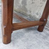 Rustic burgundy farm table 19th -1m80
