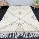 Handmade pure wool beni ourain rug, size 200x300 cm.