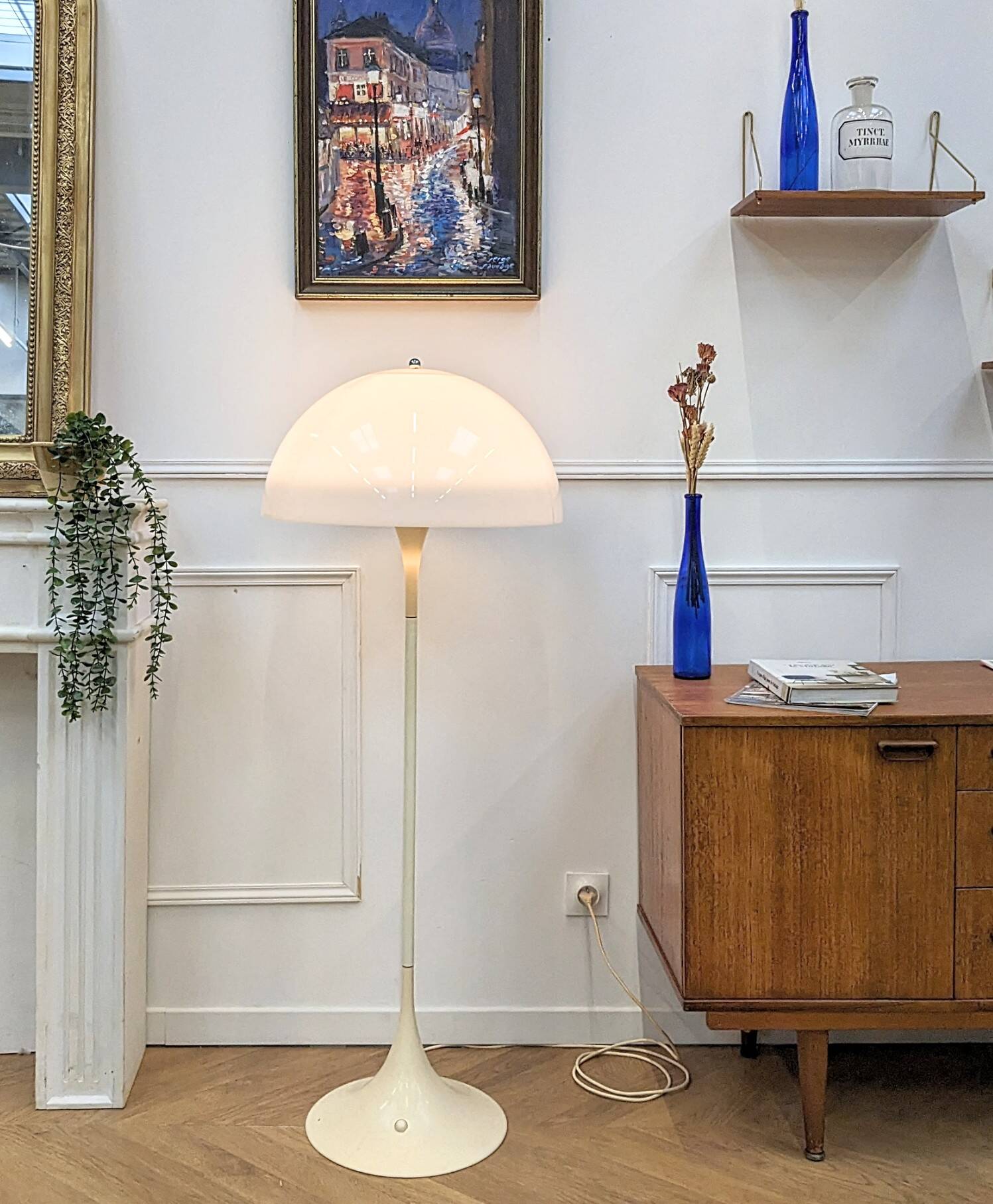 Panthella floor lamp by Verner Panton and Louis Poulsen